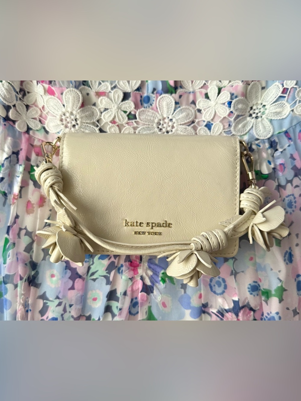 Kate Spade Natasha Crinkle Patent Card Case Wallet